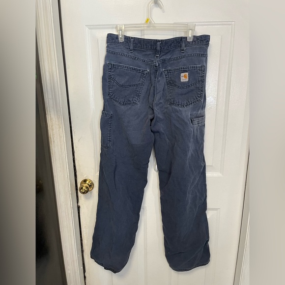 Carhartt blue Workwear Pants Flame Retardant size 34/32 - Picture 4 of 5